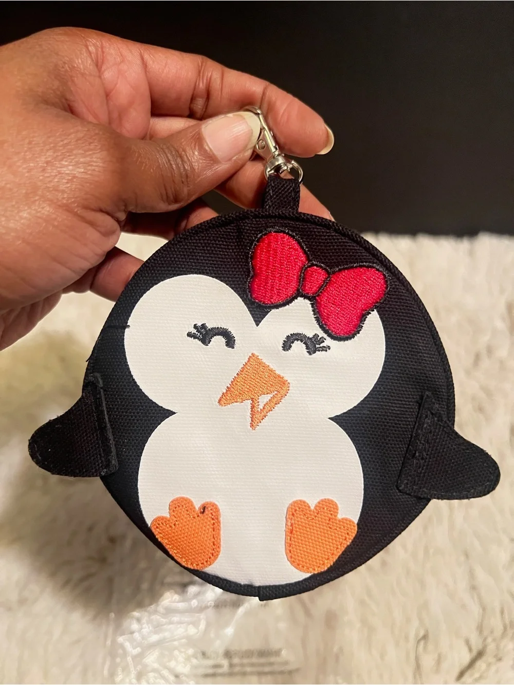 Three piece Plush Unicorn Crossbody Bag, 2 coin purses kids